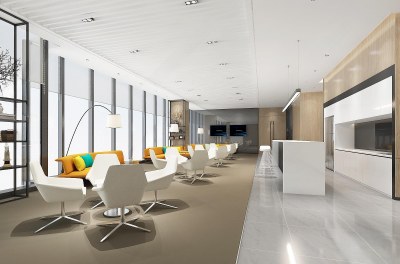 现代接待室3D模型下载